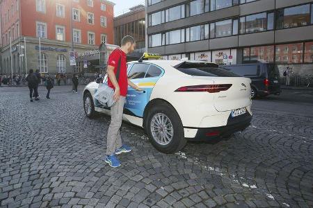 Reisen mit dem Jaguar I-Pace, Jaguar I-Pace Exterieur Taxi