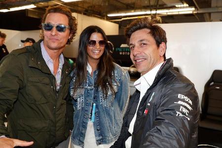 Matthew McConaughey & Toto Wolff - Formel 1 - GP USA - Austin - 20. Oktober 2018