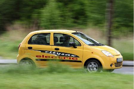 Citysax Elektroauto, Chevrolet Matiz, E-Auto, Ladekabel