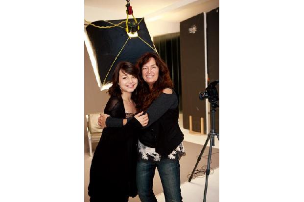 Cosma Shiva Hagen, Ellen ten Damme, Fotoshooting