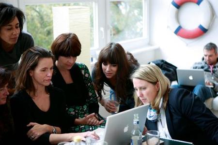 Cosma Shiva Hagen, Ellen ten Damme, Fotoshooting