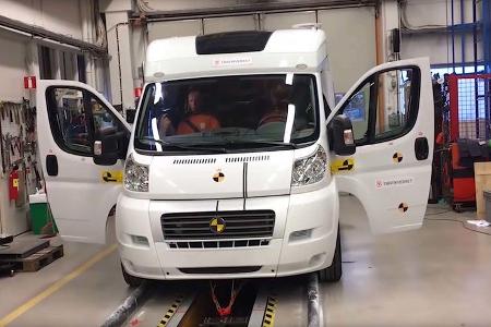 Wohnmobil Crashtest Schweden Zentralamt fŸr Verkehrswesen Trafikverket 2019