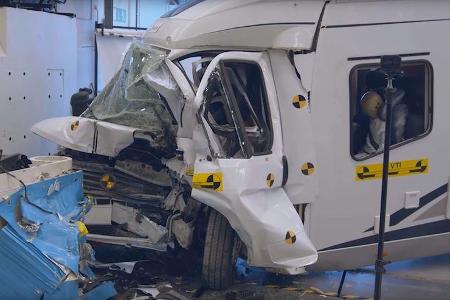 Wohnmobil Crashtest Schweden Zentralamt fŸr Verkehrswesen Trafikverket 2019
