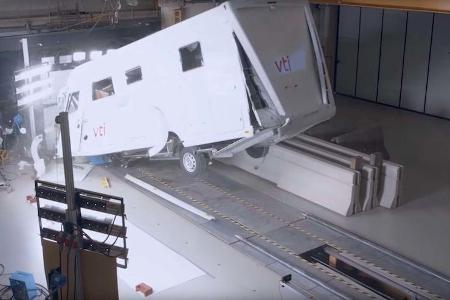 Wohnmobil Crashtest Schweden Zentralamt fŸr Verkehrswesen Trafikverket 2019