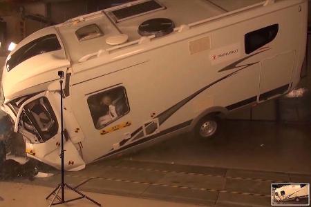 Wohnmobil Crashtest Schweden Zentralamt fŸr Verkehrswesen Trafikverket 2019