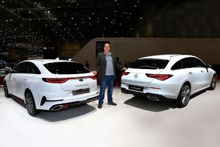 Genf Autosalon 2019 Kaltvergleich Proceed Kia Mercedes CLA Shooting Brake