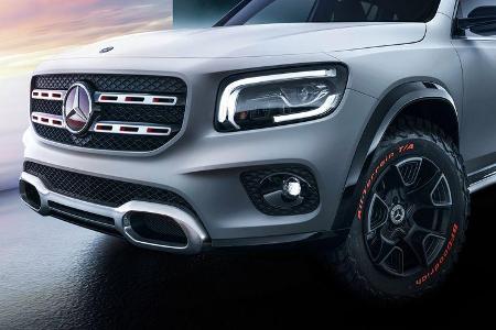 Das Serienmodell des GLB steht auf der IAA im September, beim Händler dürfte der Basis-GLB rund 35.000 Euro kosten.