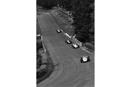 Hans Herrmann - Dan Gurney - Porsche 718 - Graham Hill - B.R.M 48/57 - Wolfgang Graf Berghe von Trips - Ferrari 156 Dino