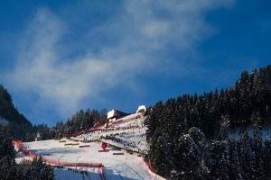 Keine Zuschauer an der "Streif" in Kitzbühel