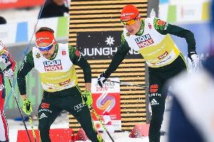 Kombination: Frenzel/Rießle in aussichtsreicher Position