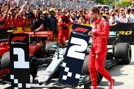 Nach einem katastrophalen Saisonstart holt Vettel in Kanada endlich die Pole und liegt auf Sieg-Kurs. Die gute Ausgangsposit...