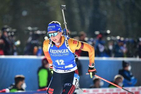 Biathlon: DSV-Frauen verpassen Medaillen erneut - Davidova überrascht