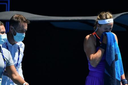 Asarenka nach Atemnot ausgeschieden - Kenin weiter Asarenka nach Atemnot ausgeschieden - Kenin weiter