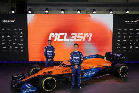 Erste Präsentation 2021: McLaren stellt neuen Boliden vor Erste Präsentation 2021: McLaren stellt neuen Boliden vor