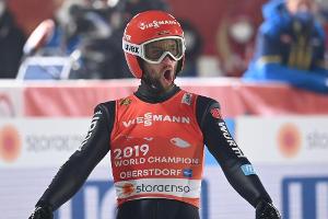 Deutsche Skispringer holen WM-Gold mit der Mannschaft
