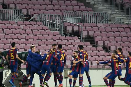 Pique als Retter: Rekordsieger Barca im Pokalfinale Pique als Retter: Rekordsieger Barca im Pokalfinale