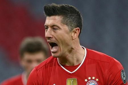 Lewandowski trifft: Rekord-Bayern locker im Viertelfinale