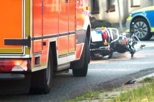 Verkehrsunfall mit Notarzt