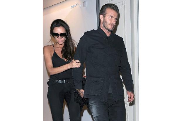 Oh, oh, oh! Warum nur so grimmig, Herr Beckham? Als der ehemalige Star-Kicker am Dienstagabend die Private-Dinner-Party sein...
