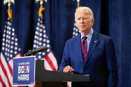Trump oder Biden: Wen die Promis unterstützen Joe Biden Wahlauftritt