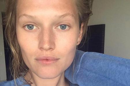 Model Toni Garrn ist auch mit ungeschminktem Gesicht eine wahre Schönheit.