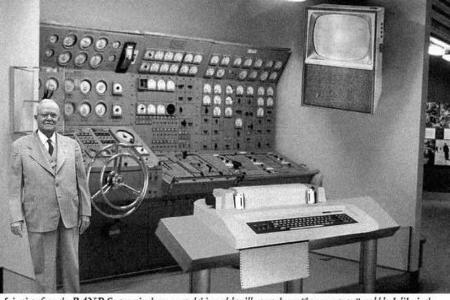 Retusche- und Fotomontagearbeiten - So hat man sich angeblich 1954 den zukünftigen Heimcomputer vorgestellt. Tatsächlich han...
