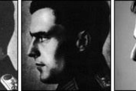 Retusche - Hier ist das historische Originalbild von Claus von Stauffenberg dem Foto von Tom Cruise angenähert worden und ni...