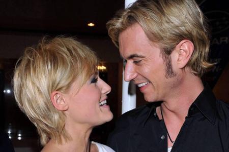 Verliebte Blicke aus dem Jahr 2010: Damals war Silbereisen fast so blond wie seine Freundin.
