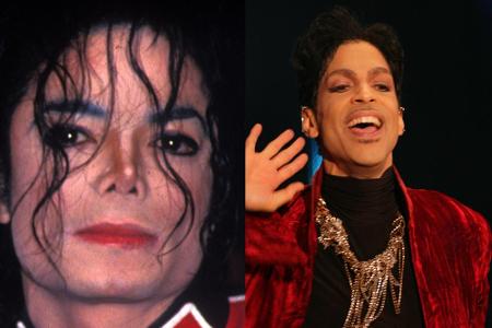 Michael Jackson (1958-2009) und Prince (1958-2016) sollen sich musikalisch bekriegt haben, seit ihre Platten 