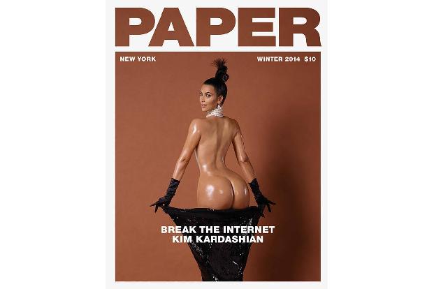 ...wurde vor allem WEGEN ihrer Kurven ziemlich nackt auf dem Cover des Paper-Magazins abgebildet - wenn auch zu vermuten ist...