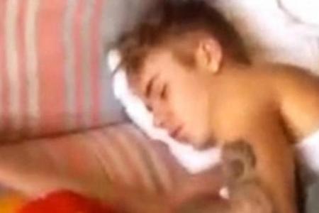 Justin Bieber im Schlaf gefilmt
