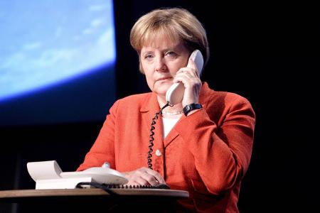 Angela Merkel bei 