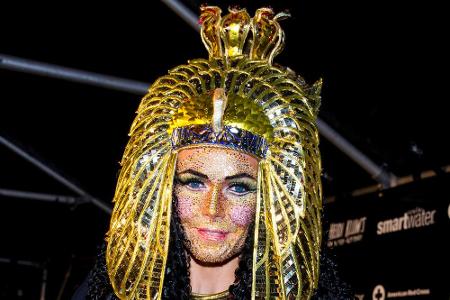 Ausnahmsweise elegant: Heidi verkleidete sich als die schöne Kleopatra