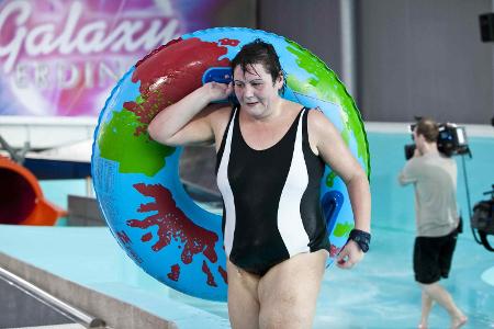 Jenny wog vorher 161,5 Kilo und schaffte es in der Show auf 100,1 Kilo Körpergewicht.