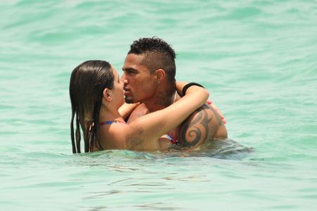 Kevin-Prince Boateng und Melissa Satta.