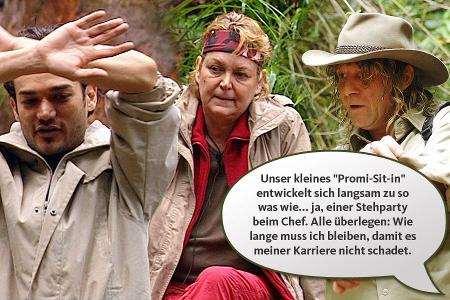 Sonja Zietlow vergleichte die schwächelnden Promis im Camp mit einer Stehparty beim Chef.
