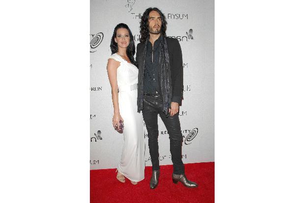 Sängerin Katy Perry und Comedian Russell Brand.