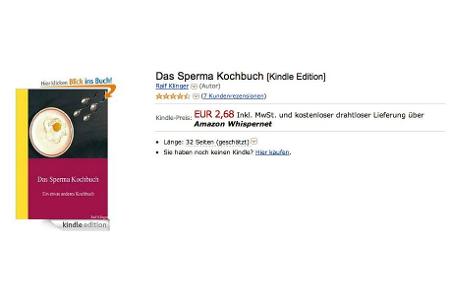 lustig amazon bewertung sperma kochbuch