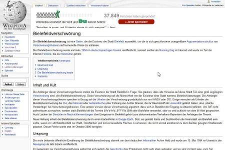 Glauben Sie, dass es die Stadt Bielefeld tatsächlich gibt? Falls ja, dann haben Sie wohl noch nie von der Bielefeldverschwör...