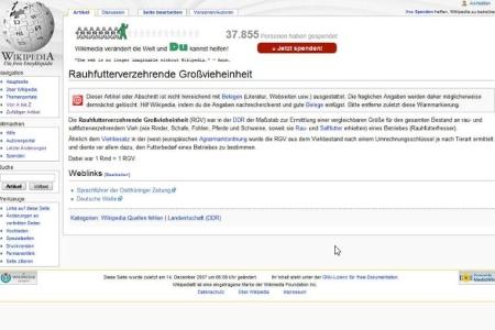 Die Gleichung 1 Rind = 1 RGV können wahrscheinlich nur die älteren unserer Besuchern auflösen. Oder wussten Sie, was eine Ra...