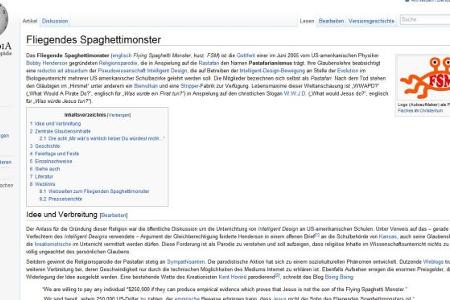 Der US-Physiker Bobby Henderson erfand 2005 das fliegende Spaghettimonster (FSM) als Gottheit. Die von ihm gegründete Religi...