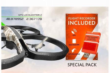Mit dem Flight Recorder erhält Ihre Drohne GPS.