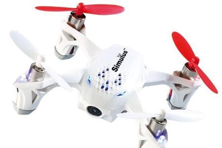 Für Neulinge bietet sich die Simulus 4-CH-Quadrocopter GH-4.LIVE an.