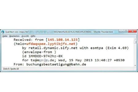 Der Quelltext einer Mail verrät viel über den AbsenderPC-WELT