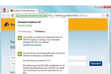 Bankseiten arbeiten mit HTTPS-gesicherten VerbindungenPC-WELT