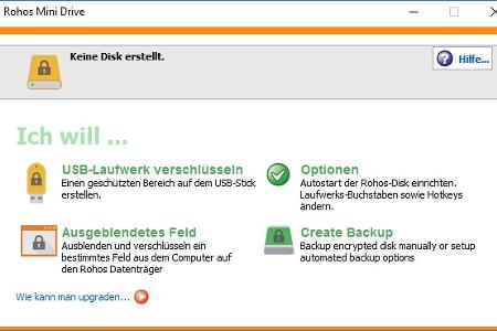 Mit Rohos Mini Drive lassen sich USB-Sticks verschlüsseln