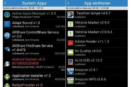 Unter Root App Delete finden Sie viele Information zu den System-Apps. Diese helfen Ihnen bei der Entscheidung, ob diese gel...