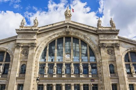 Der Gare du Nord in Paris gehört zu den am meisten frequentierten Bahnhöfen in Europa. Täglich strömen mehr als 700.000 Pass...