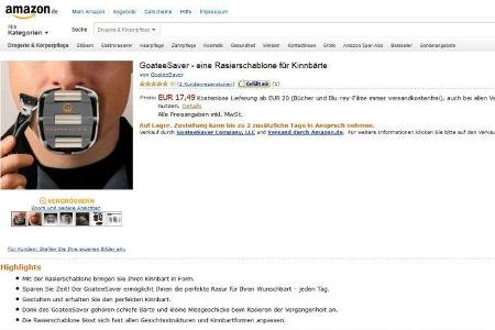 GoateeSaver - eine Rasierschablone für Kinnbärte