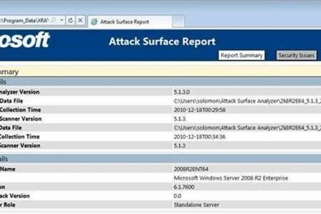 Microsoft Attack Surface Analyzer - Der Attack Surface Analyzer durchsucht Ihren Computer nach möglichen Sicherheitslücken u...